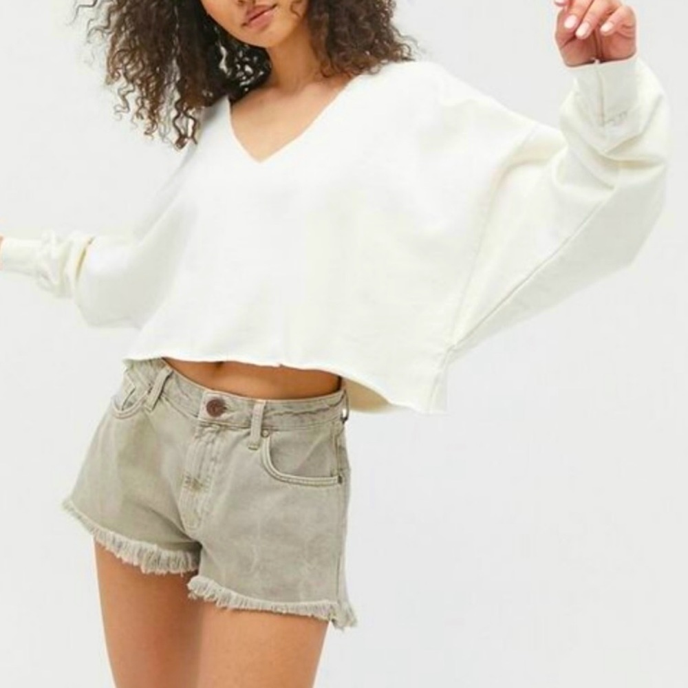 ABERCROMBIE & FITCH Annie High Rise Short Army Green 30/10